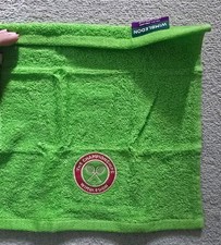 Official Wimbledon Face Cloth Green 30xm X 30cm Brand New Cotton