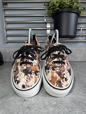 🐱 Vans Cat Print Trainers UK 7 🐾 Off The Wall Canvas Shoes Unisex 😻 Rare