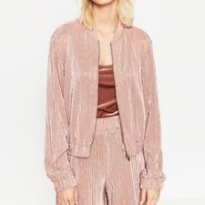 Zara Basics Bomber Jacket Small Blush Pink