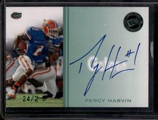 2009 Press Pass #PPS-PH2 Percy Harvin Press Pass Signings Green #/25