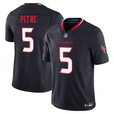 Jalen Pitre Texans Men's Navy Home Stitched Jersey