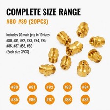 Holley Carburetor 14-32 Gas Main Jets Assortment Kit 80-89 2 Each 20 Pack 80-2