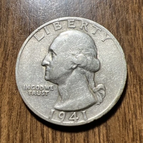 1941-S Washington Quarter Gd Cond. Actual Coin