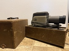 Argus 200 35mm Slide Projector w/ Case Powers On Fan Runs Untested