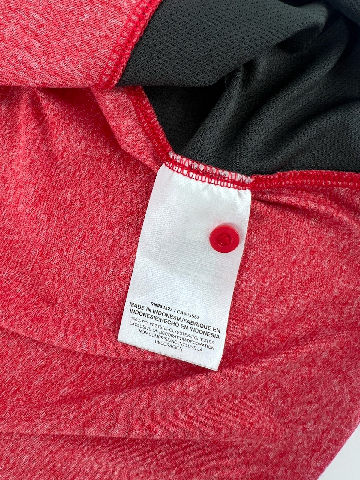 Nike Houston Cougars Polo Size Large Red Grey Dri Fit Button Up Shirt thumbnail 4