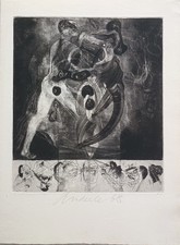 Jiři/Jiri ANDERLE - Radierung (1968) – handsigniert – (22 x 16 cm)