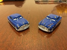 Disney Pixar Cars 51 Fabulous Hudson Hornet Diecasts White Wheels Lot of 2