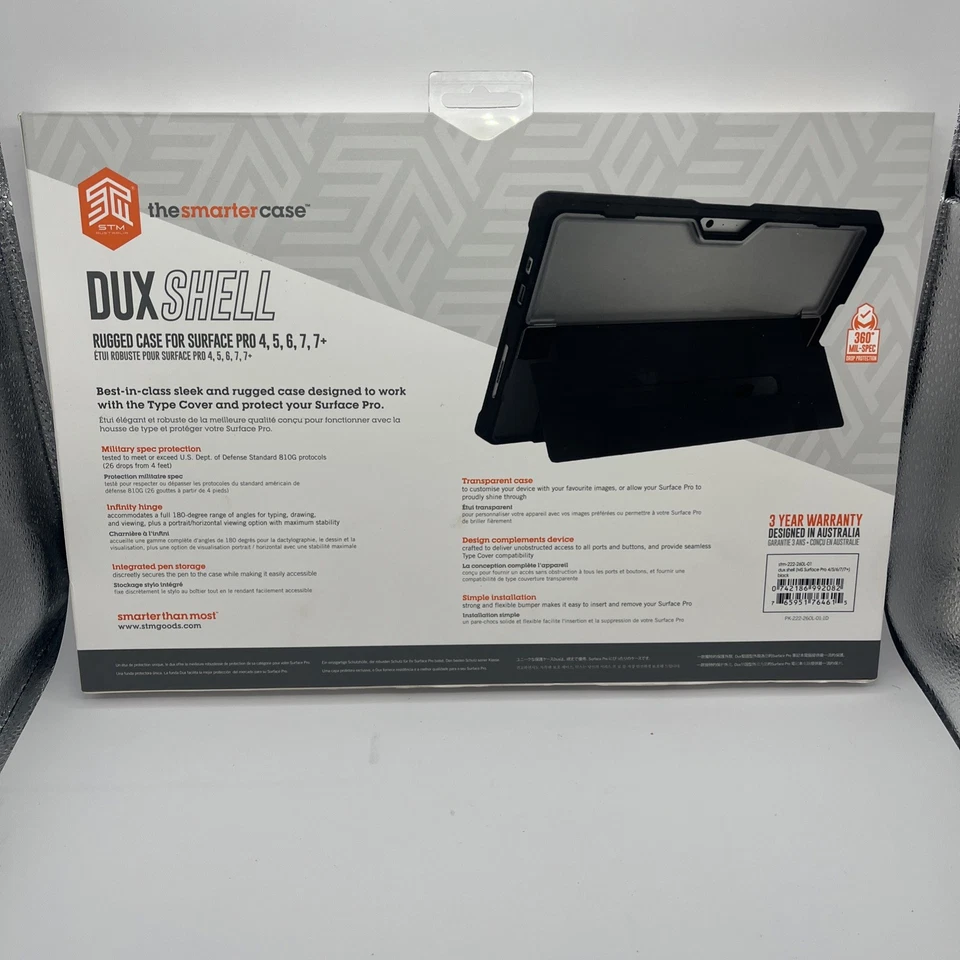 STM Dux Shell Case Surface Pro 7 also Pro 4, 5, 6 (stm-222-260L-01) New NIB - Image 2 of 3