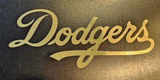 Los Angeles Dodgers Gold Mirror Sticker Decal