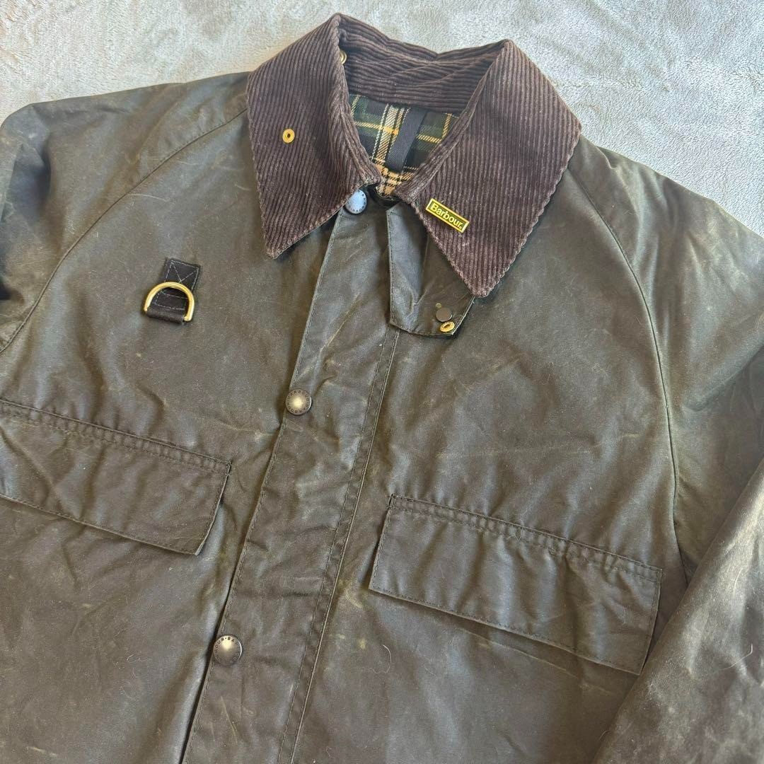 【希少】90s BARBOUR SPEY JACKET SAGE LARGE 90s Barbour A130 Spey Jacket Sage M Made in England Vintage