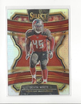 2019 Select Prizm Silver #55 Devin White RC Rookie Buccaneers Raiders