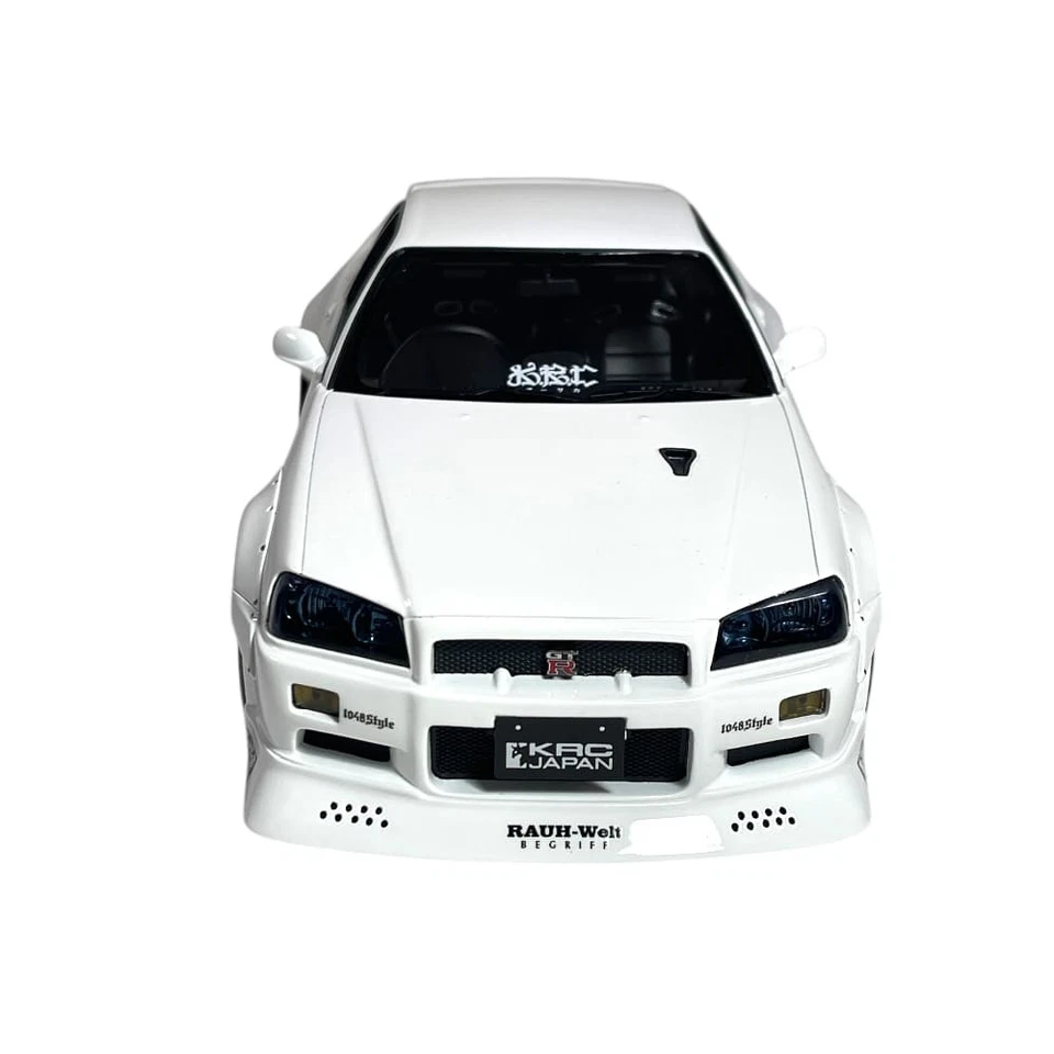 Modellino Auto Ottomobile 1/18 Nissan Skyline GT-R by KRC Pearl White QX1 2019 - Immagine 2 di 4