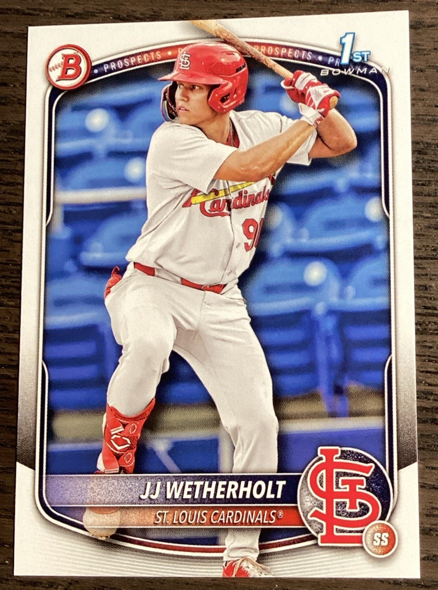 2025 Bowman JJ Wetherholt 1st Bowman Prospect #BP-22 Cardinals
