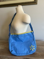 Walmart Spark Happy To Help  Messenger Bag  Blue Pocket Crossbody Strap