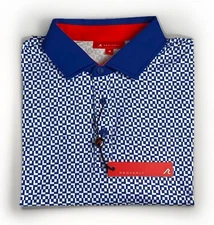 Redvanly Blake Golf Polo Shirt Mazarine Blue Men’s Size M
