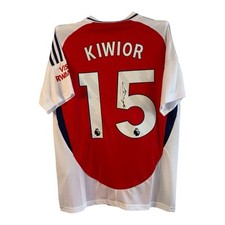 Jakub Kiwior signed shirt ARSENAL JERSEY 24/25 RARE Home