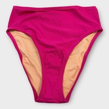 J. Crew Hallie Bikini Bottom Size XS Magenta Orchid Pink High Rise Mod Coverage