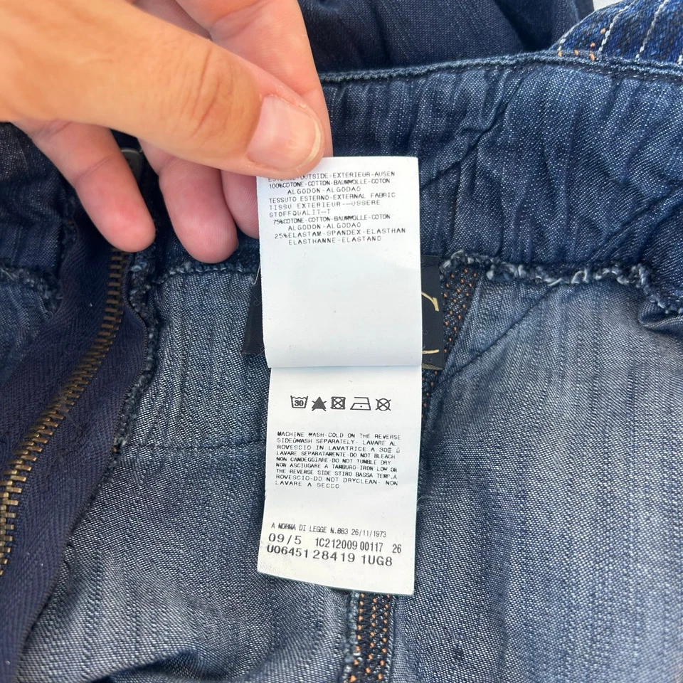 Vintage Roberto Cavalli Y2K 2000s Denim Jean Bustier Mini Dress 44 Size 8 - Image 4 of 4