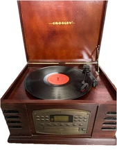 Crosley CR 78CD 4-in-1 AM/FM Radio, CD, Cassette, and Record Player