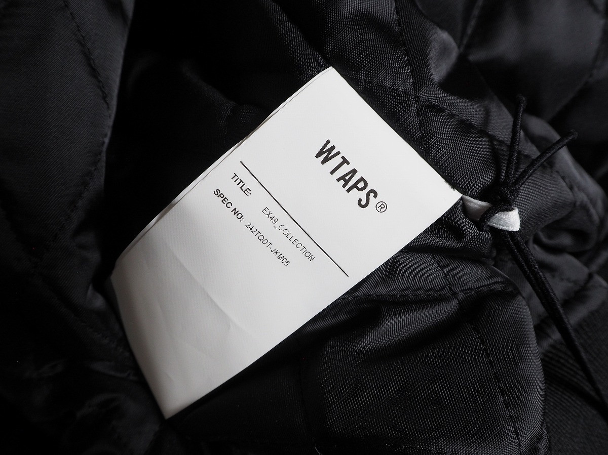 WTAPS Team Jacket 24AW Nylon Twill Black Size 03 242TQDT WTAPS Team Jacket 24AW Nylon Twill Black Size 03 242TQDT