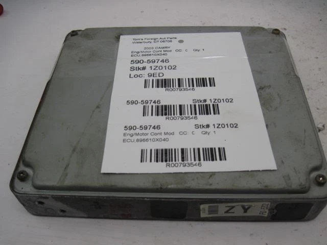 COMPUTADOR ECM Toyota Camry 2003 03 4 cilindros automático 896610X040 793546 - Imagem 2 de 3