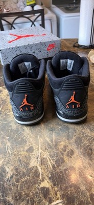 Nike Air Jordan Retro 3 Fear Pack Grey Orange Shoe OG CT8532-080 Mens Size 6.5