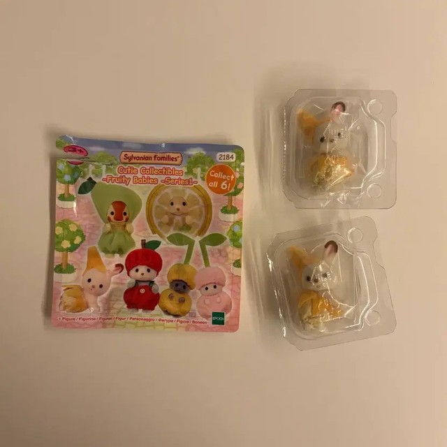 Sylvanian Blind Bag Fruit 2 Banana Bunny Toy