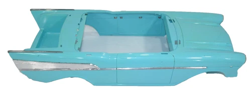 BARBIE blue car convertible vintage MATTEL 1988 replacement UPPER CHASSIS