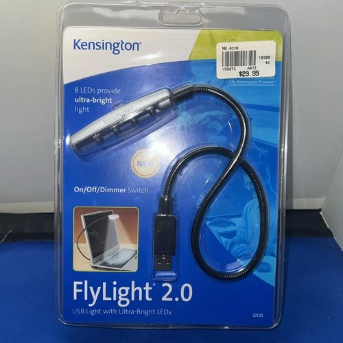Kensington 33120 FlyLight USB 2.0 Notebook Light PC/Mac Ultra Bright LED's