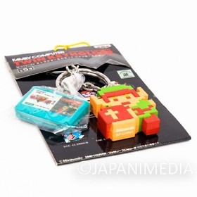 RARE! Legend of Zelda Twin Keyholder Chain Figure Famicom NES NINTENDO JAPAN