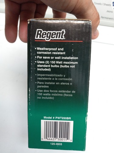 Cooper Lighting Regent Incandescent Plastic Floodlight Bronze PWT250BR NEW - Picture 4 of 4