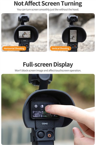 Screen Sun Hood Guard Screen Cover Protector Accessories for DJI Osmo Pocket 3 - Picture 8 of 12