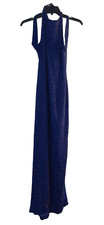 Marina B Woman's Size 9 Royal Blue Beaded Sequins Long Formal Gown