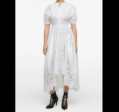 herlipto Embroidery Poplin Dress ワンピース M herlipto Embroidery