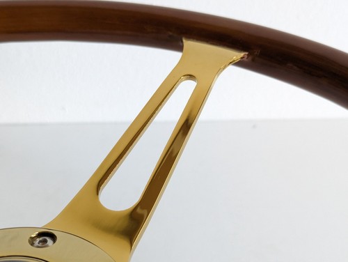 Steering Wheel fits For Jaguar Used XJ12 XJ5 XJ6 XJS Classic Wood Wooden 15inch - Picture 6 of 12