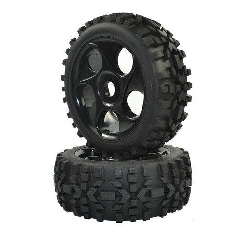 4PCS RC 1/8 Scale Off Road Car Buggy RC Tyre Tires and Wheels Black | eBay