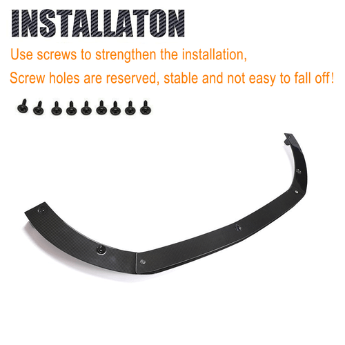 Fit for Benz W447 V220D V250 2020-2021 Dry Carbon Fiber Front Bumper Lip Spoiler - Picture 8 of 10
