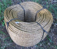 220 METER MANILASEIL 10 MM MANILA-SEIL 100% NATUR - 220 Meter Trosse