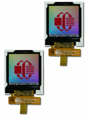 2x TFT Modul 1,45 Zoll Farbdisplay 128x128 SPI kein Backlight 