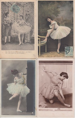 DANCING BALLET 250 Vintage Postcards mostly pre-1940 (L5689) - Picture 10 of 12