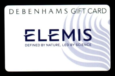 Debenhams Card Sign In DEBENHAMS ( UK ) Elemis, Defined by Nature Designed by Science, Gift ...