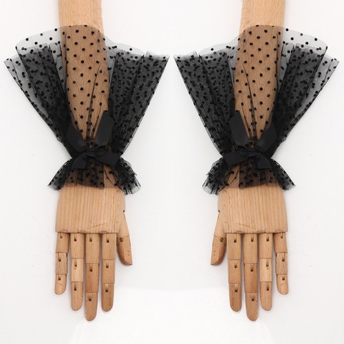 Women Hand Sleeves Skin-friendly Oversleeves Elegant Cuffs Soft Accessory Lace - Bild 4 von 39