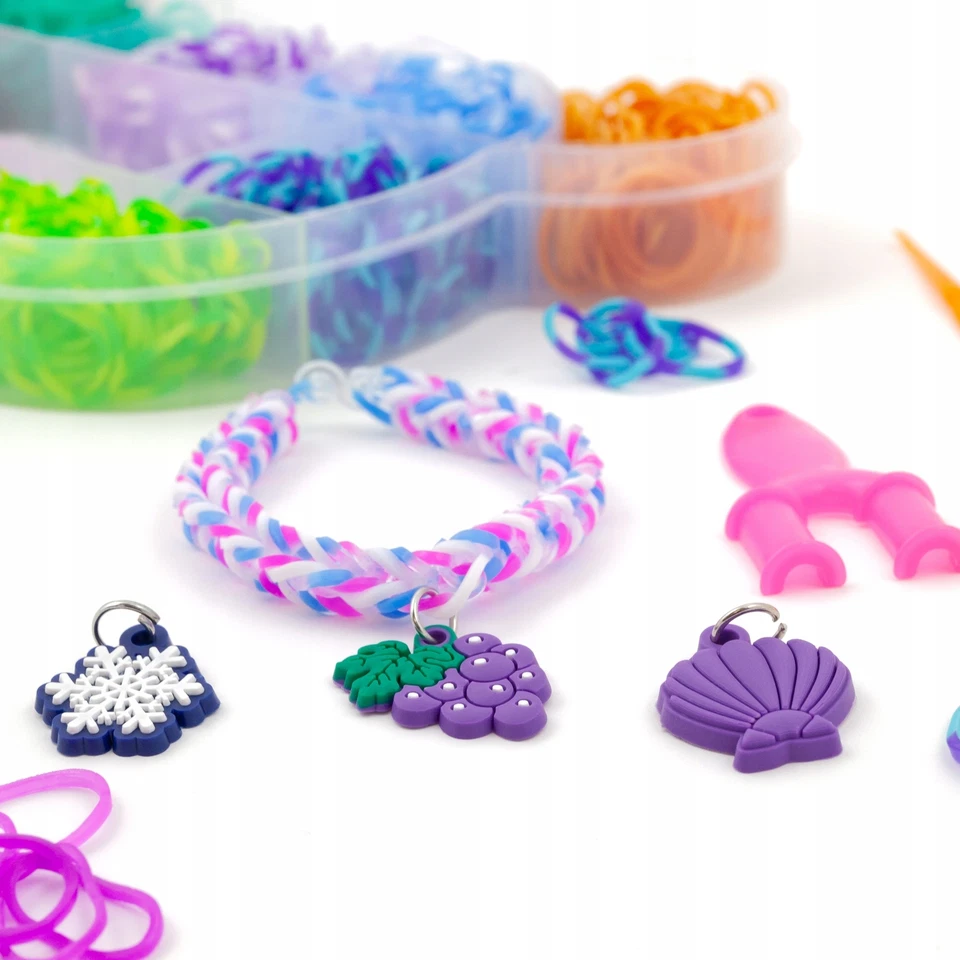 DIY Loom TEDDYBÄR Gummibänder Bänder Starter Set Armbänder Loops Zubehör Kit - Bild 4 von 4