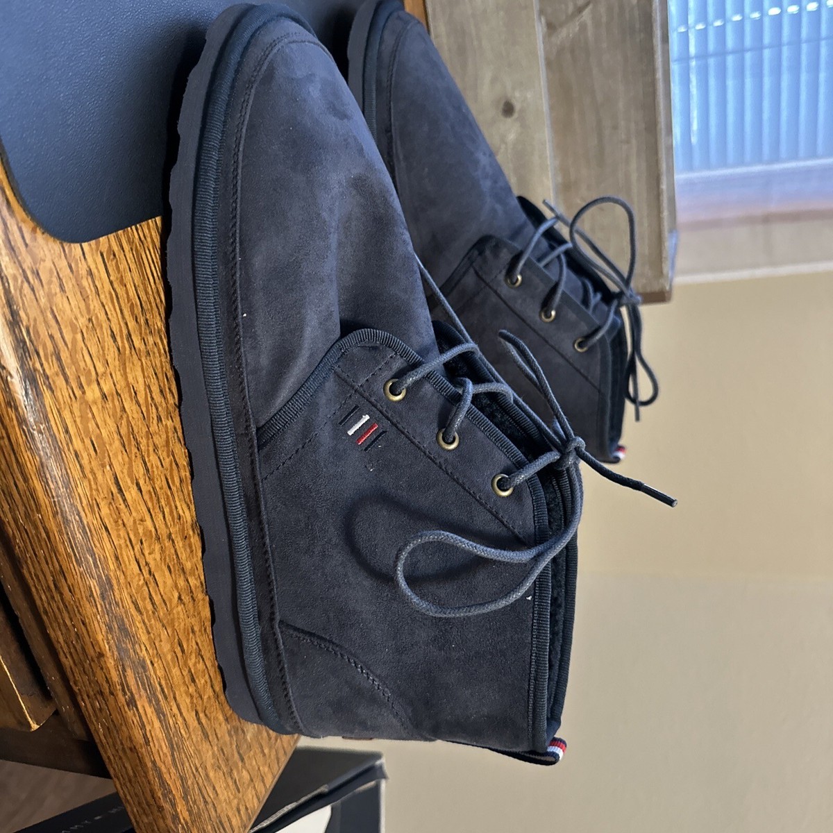 Tommy Hilfiger Denim Suede Chukka Boot Tommy Hilfiger Navy Blue Suede Iconic Chukka Boots main image 2
