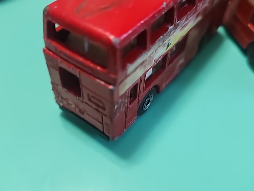 3" Lot 5 Bus Matchbox Double Decker Corgi Juniors Daimler Fleetline 1/124 Scale - Picture 18 of 24