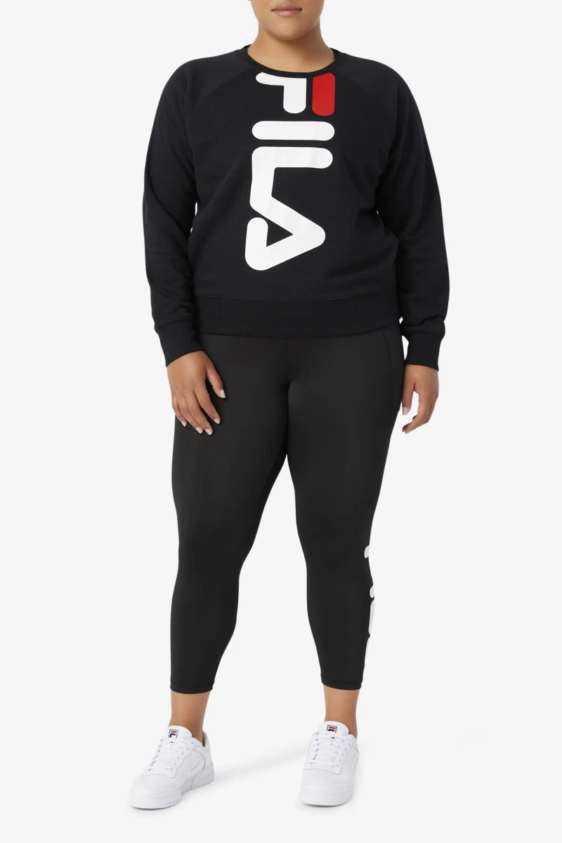 FILA Women s Slick Chic Pullover Crew Sweatshirt Plus Size 3X