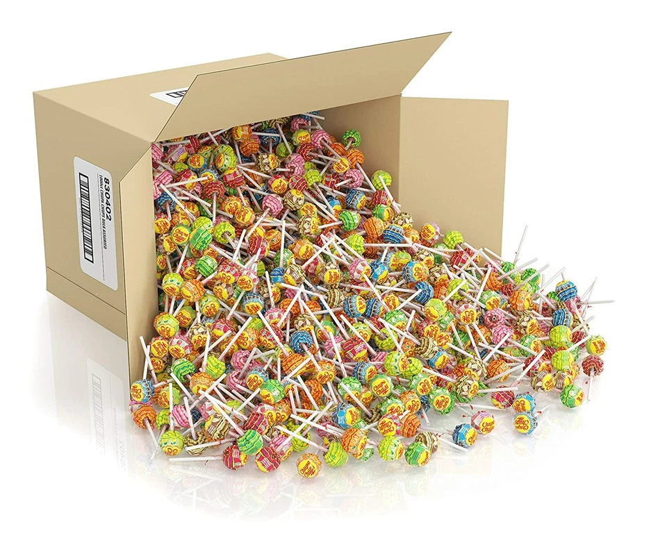 100xBest Chupa Chups Lollipop Assorted Flavour Bulk Kids Lollies Candy Bag 1.2kg - Image 2 of 4