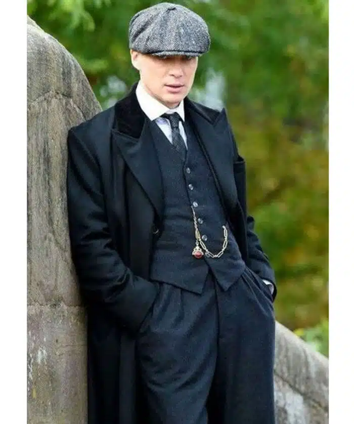 Thomas Shelby Cillian Murphy Peaky Blinders Genuine Wool Coat With