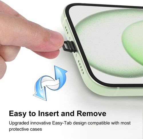 10 Pcs USB C Dust Plugs Port Cover for iPhone 16/15 Pro Max Plus, Samsung Galaxy - 第 2/7 張圖片