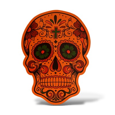 Autocollant De Crâne En Métal Pour Voiture Avec Tête Mort Sticker 3D